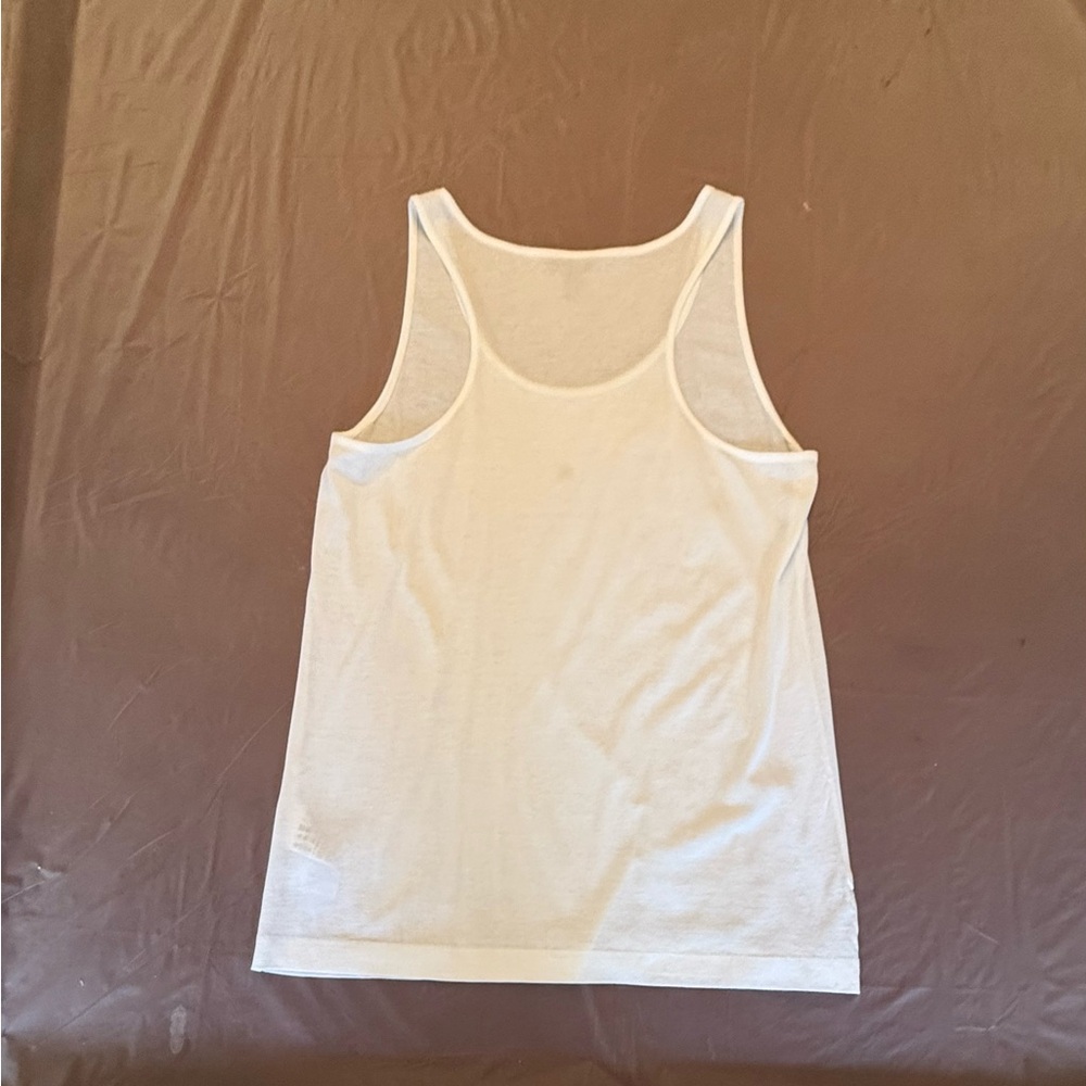 Escada Sport 100% Cotton Women’s White Sleeveless Tank Top Size Large $125 - Picture 3 of 9